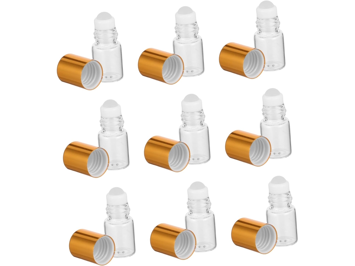 12pièces Lot De Flacons Verre Con Bouchons Format Voyage Para Huiles Esencialles Y Parfums Rec...