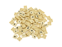 110 Piezas De Ajedrez De Plástico Con Letras Árabes Para Juegos De Mesa De Crucigramas.