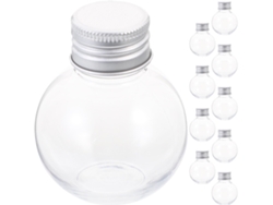 10 Botellas Esféricas, Transparentes Y Vacías, Para Manualidades, Multifuncionales, Para Agua Y Otras Bebidas.