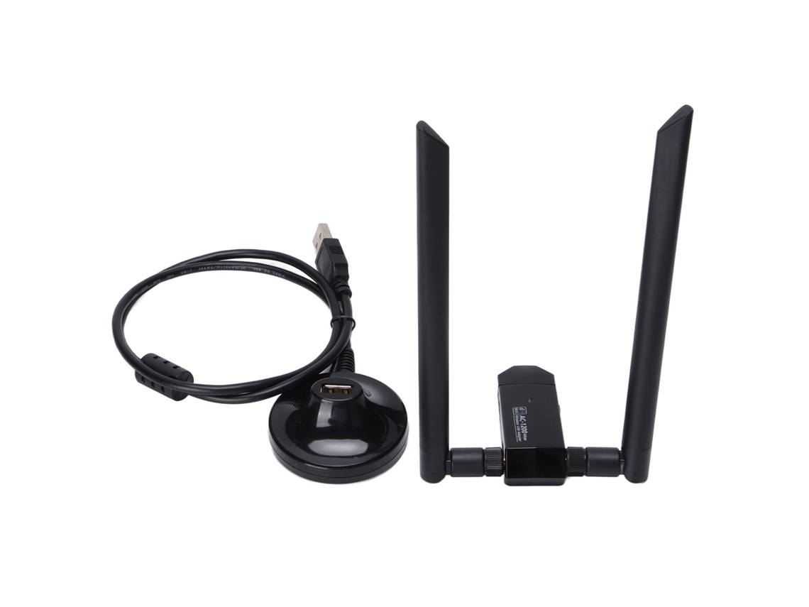 Tarjeta de red inalámbrica de 1200 Mbps, largo alcance, doble banda, USB Wi-Fi CHABERLU