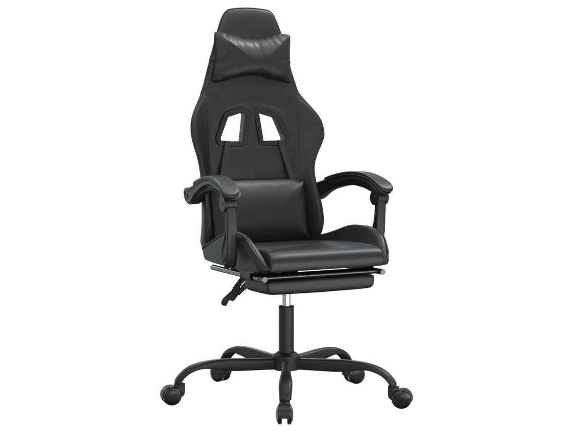 Silla De Juegos VIDAXL Negro Cuero artificial