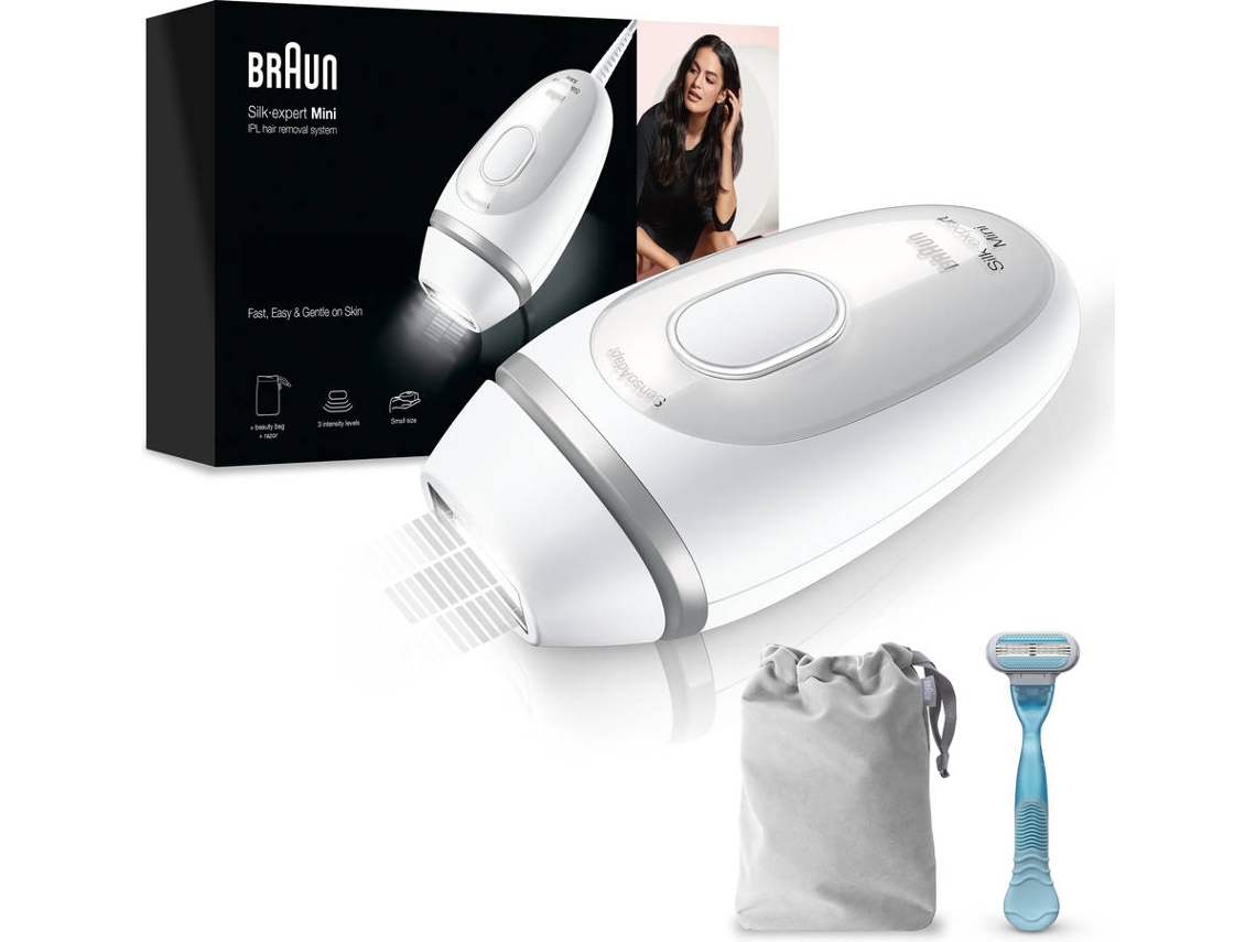 Depiladora de Luz Pulsada BRAUN Silk-expert Mini PL1124 (IPL - Multizonas - Corriente)