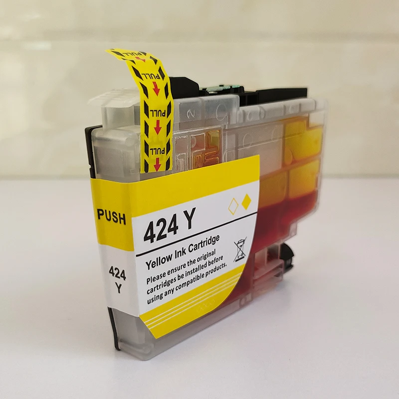 Y 1pclc424 Standard Ink Cartridge Compatible For Brother 424 Lc424 Dcp-j1200dw Printer