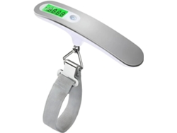 Báscula Digital Portátil Para Equipaje Con Retroiluminación, Plateada
