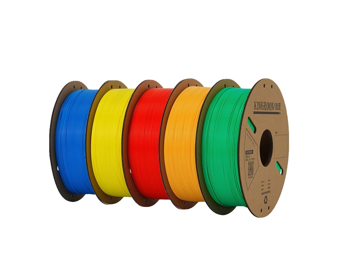 Filamento para impresora 3D, 1,75 mm de diámetro, sin burbujas, 5 rollos de colores mezclados OEM