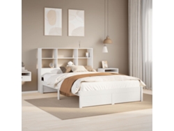Cama Estantería Sin Blanca Lovely Home Blanco (160x200)