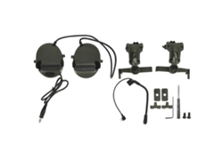 Vlrla-auriculares De Tiro Con Micrófono Cascos De Protección Auditiva Para Actividades Al Aire Libre Verde