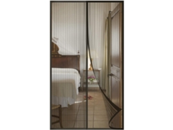 VVJIJILLY Tela Mosquiteira Magnética Para Porta E Janela, Cortina Anti Moscas, Tela De Inseto Para Porta, Tela Para Janela De Correr Sem Furos (120x210cm, Preto
