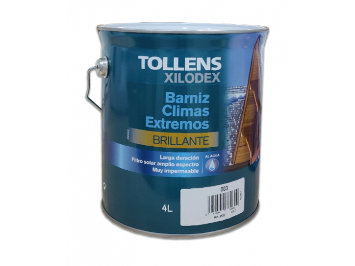 Barniz Al Agua Climas Extremos Brillante 4 Lt (Castaño Del Norte 504)