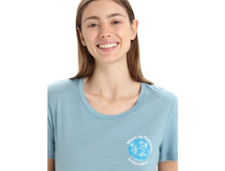 Camiseta de Mujer ICEBREAKER Tech Lite Ii Azul (M)