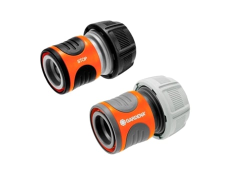 Conector De La Manguera Gardena Waterstop 19 Mm Gris/Naranja (18275-20) GARDENA