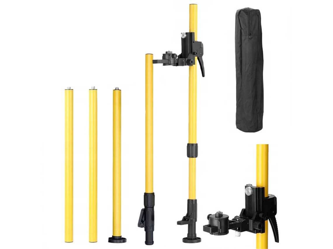 Trípode telescópico de aluminio de 455 cm – Rosca de 1/4'' | Altura máxima 455 cm | Incluye funda
