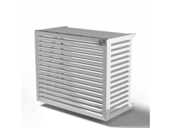 Cubierta Para Bomba De Calor - Big Blade - Blanco - Fijación Mural Talla Xxl (l 135cm - H 112cm - D 68cm) - Box Air Klima