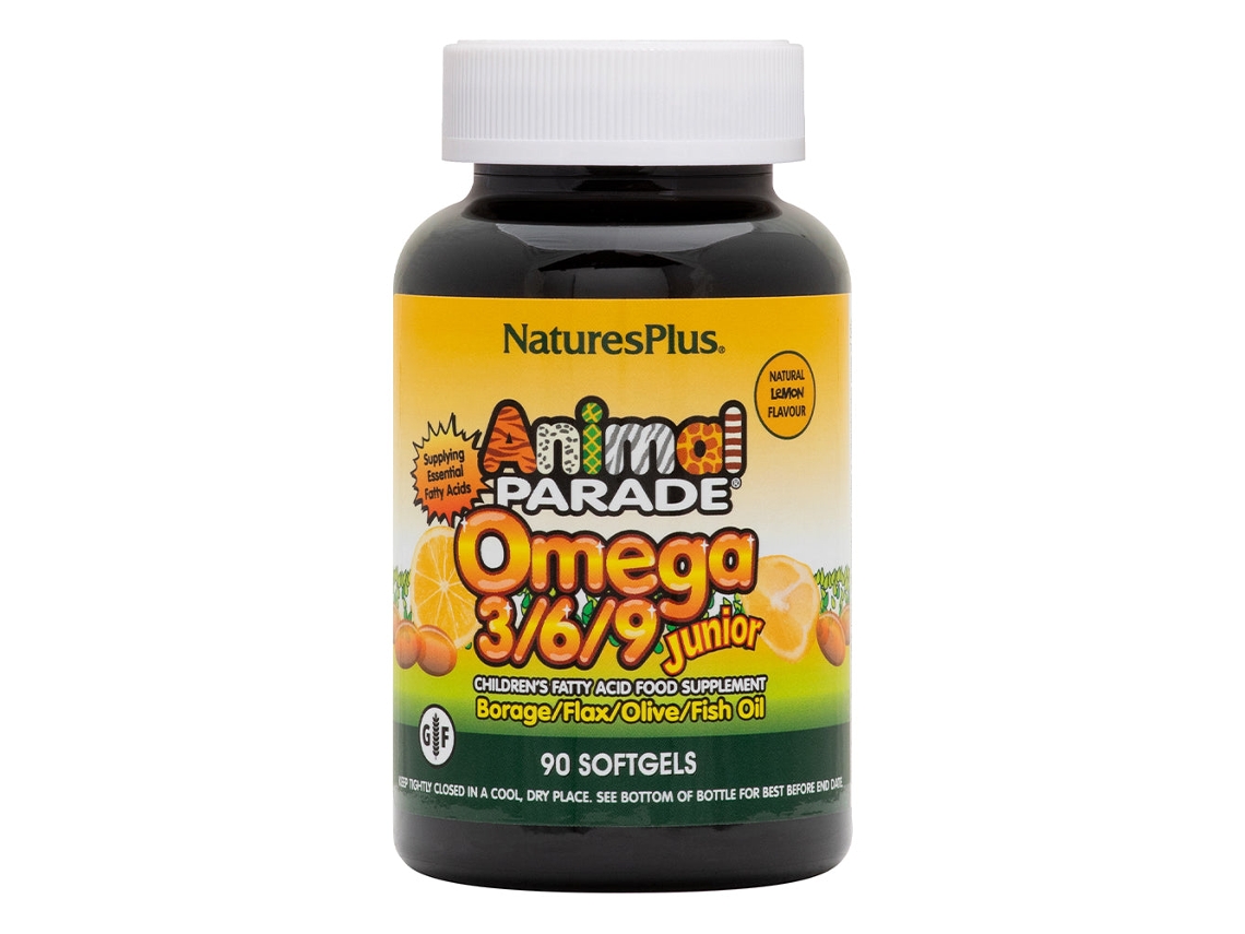 Nature's Plus Animal Parade Omega 3/6/9 Junior Natural Lemon Flavour 90's