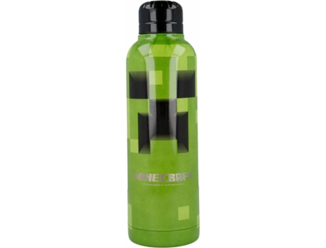 Termo MINECRAFT (Verde - Acero Inoxidable)