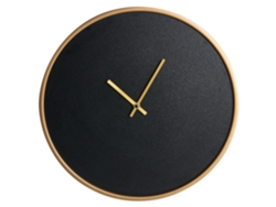Reloj de pared Beliani Lucens en MDF negro 40x1x40