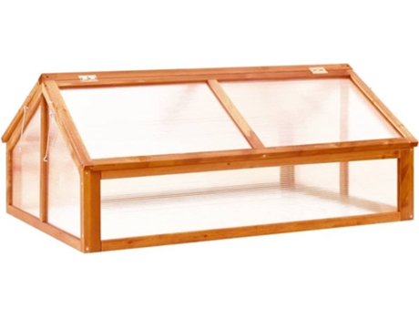 Invernadero VIDAXL de Madera de Abeto marrón 114x80x50 cm