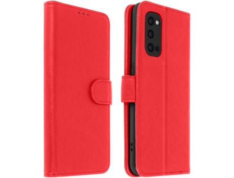 Funda Oppo Reno 4 Pro AVIZAR Libro Billetera Rojo