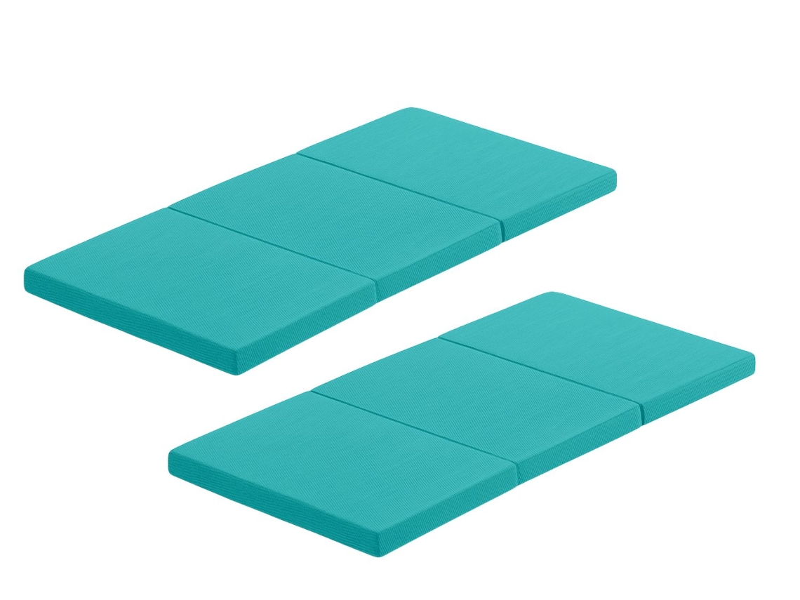 Pack de 2 Colchones Plegables para Cuna de Viaje Lulú Espuma HR D23, 120x60 cm, 5 cm Grosor, Tejido 3D Transpirable y Confortable Xaluca