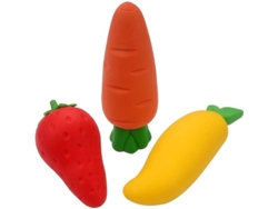 2026rebe-3 Piezas De Gomas De Borrar De Frutas Bonitas, Gomas De Lápiz Duraderas Para Niños, Diseño Creativo Y Tamaño Amplio