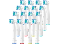 Cabezales de repuesto para cepillos de dientes Cabezales de repuesto para cepillos de dientes eléctricos profesionales compatibles con cepillos de dientes Oral-B (16 piezas) RNEMITERY