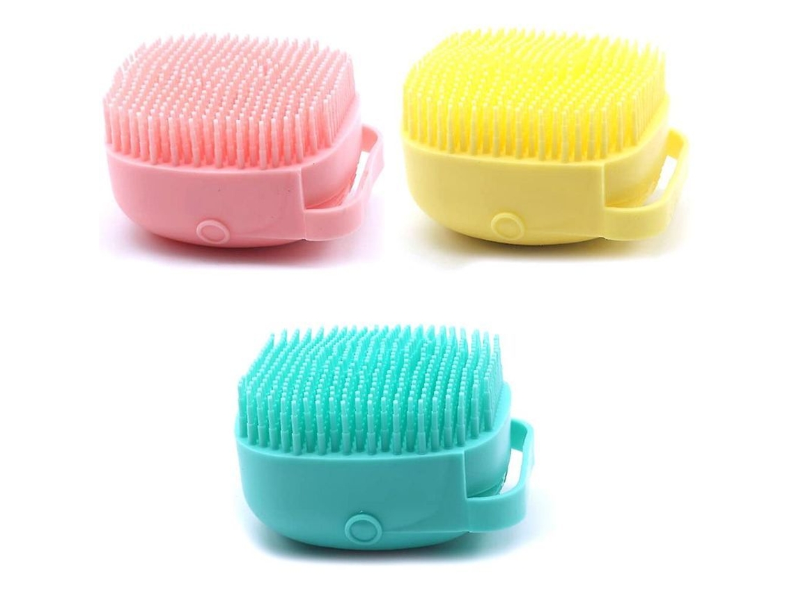 Cepillo Exfoliante Corporal Con Dispensador De Jabón Para El Baño, Cepillos Suaves, Esponja De Baño, Silicona.