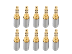 Conector De Auriculares Estéreo Balanceado De 3,5 Mm Con Puentes De Soldadura Para Reparaciones Caseras.