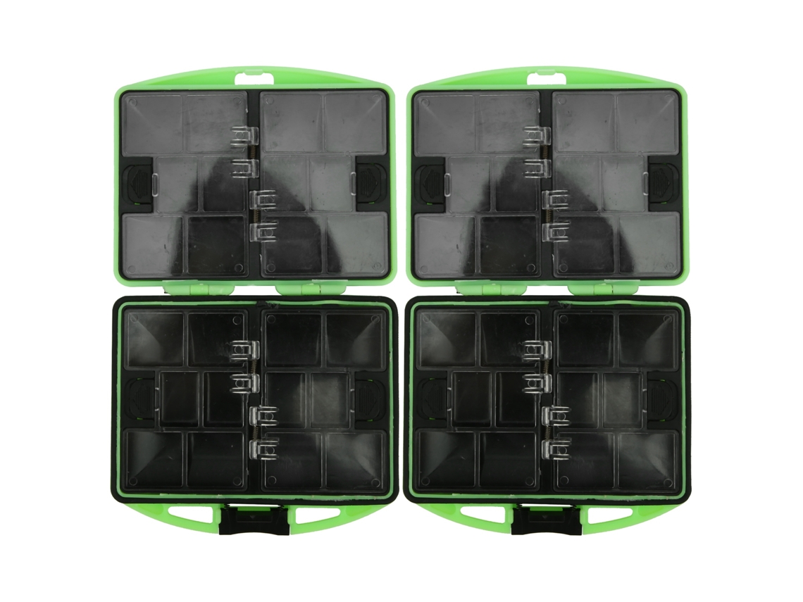 Caja De Almacenamiento Portátil De Goma Abs Para Accesorios De Pesca (2 Unidades), Para Señuelos Y Anzuelos.