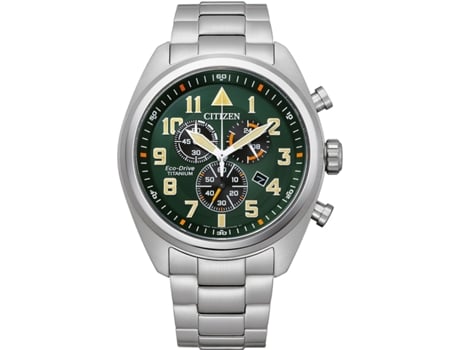 Reloj para Hombre Plata Titanio Super-Titanium Eco-Drive At2480-81X CITIZEN