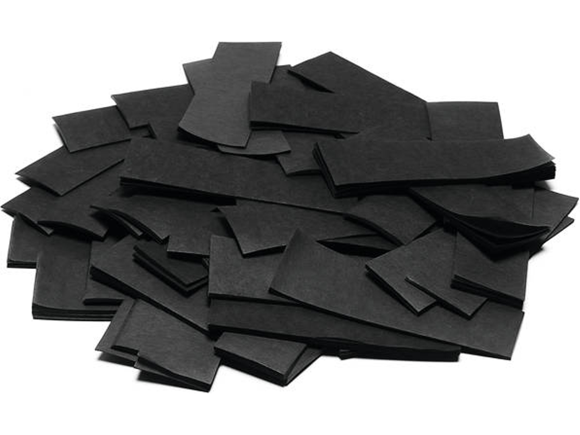 Confeti TCM 55x18 mm, Negro, 1kg