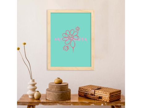 Póster NACNIC El Arte Es Poder con Ilustraciones Minimalistas y Coloridas de Graffiti.