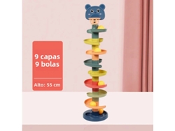 Juguete infantil con pista de bolas rodantes (9 capas) para desarrollar habilidades manuales y la educación infantil temprana.