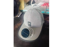Sombrero Con Ventilador Y Energía Solar (gris Claro)