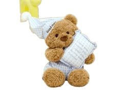 Adorable muñeco de oso en pijama, 40 cm