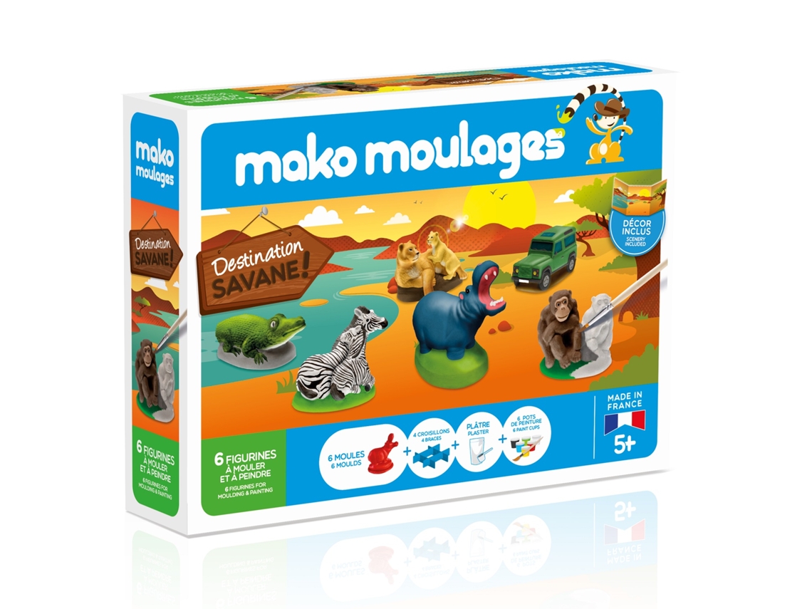 Juego Criativo MAKO CRÉATIONS Caja Molde Savanna (Edad Mínima Recomendada: 4 años)