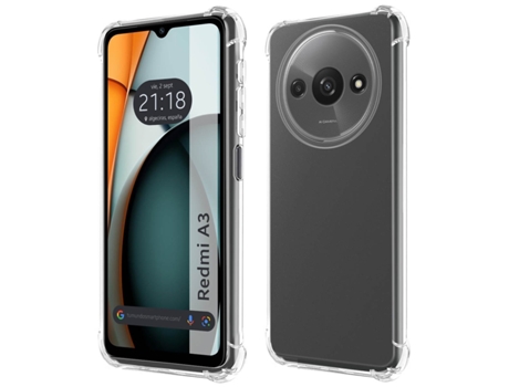 Funda para Xiaomi Redmi A3 TUMUNDOSMARTPHONE Silicona Transparente