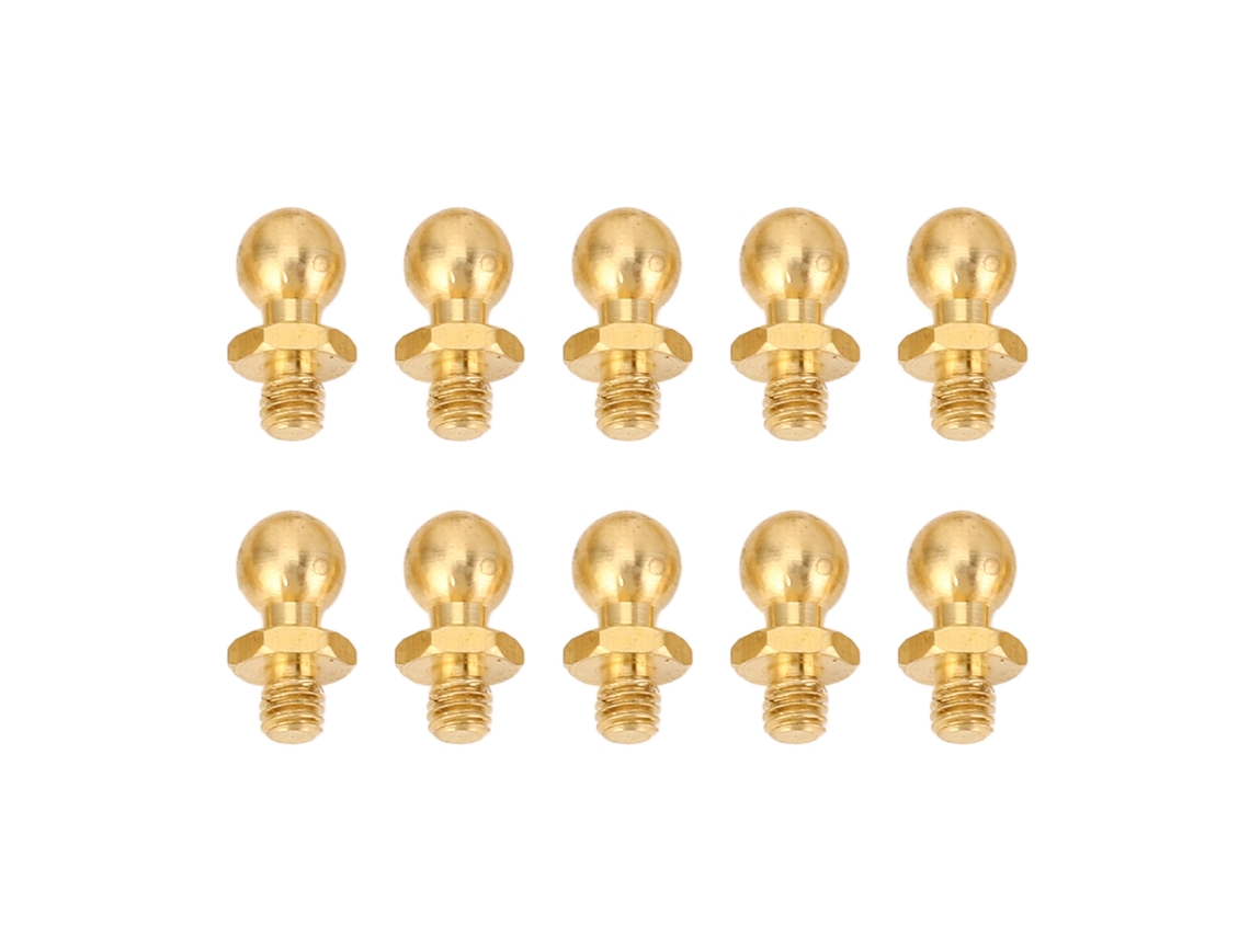 10 Tornillos De Cabeza Esférica De Latón M3 Para Coches Rc A Escala 1/10, 1/24 Y 1/18