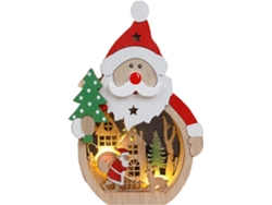 Adornos navideños de madera con luces RNEMITERY