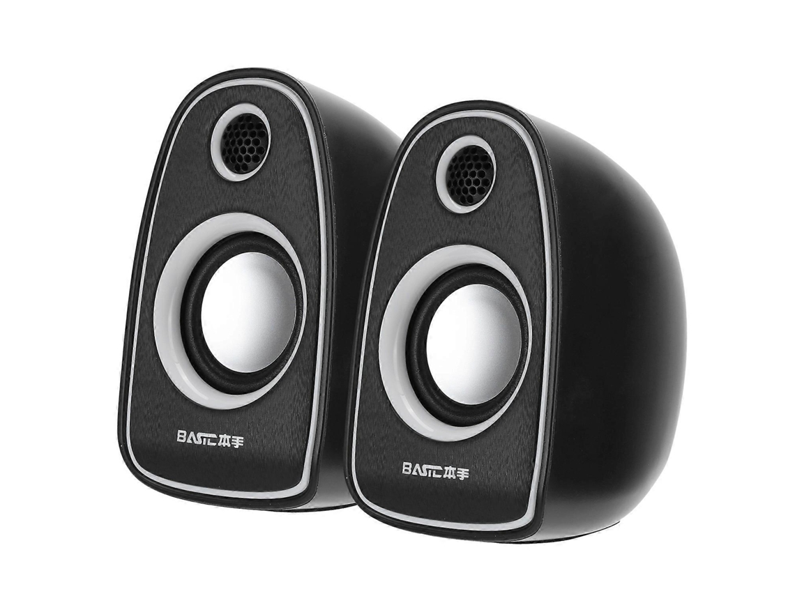 Mini altavoz portátil digital de alta fidelidad Q5, ABS, de escritorio, con entrada USB de 3,5 mm, caja de voz estéreo Chennnls