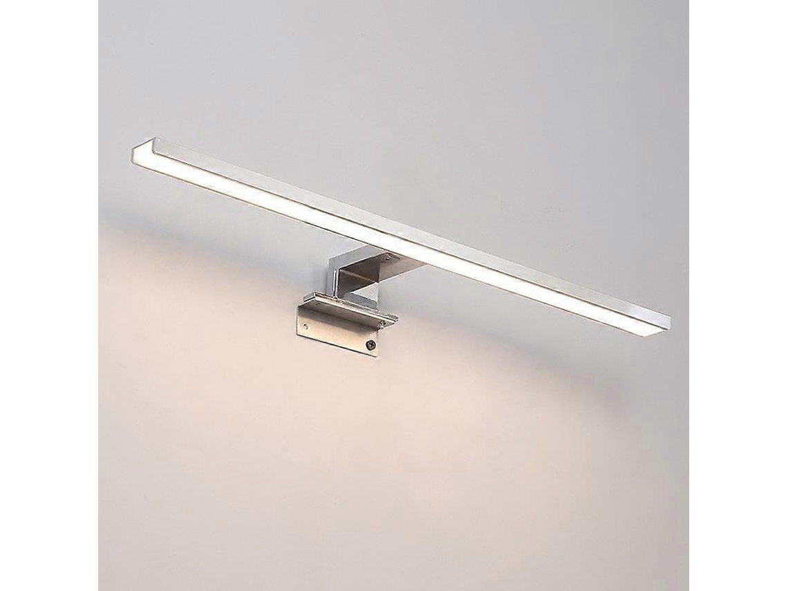 Rebe-lámpara Espejo Baño Led 40cm 7w 700lm 230v Aluminio Ip44 Estilo Europeo Simple Montaje Flexible 3 En 1