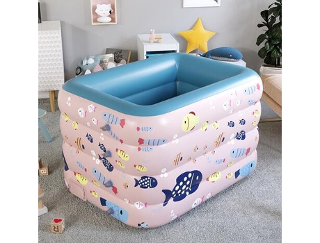 Piscina Hinchable Automática de 1,2 Metros - Kit Inicial de Cuatro Capas (Incluye Batería) ZMDECQNA