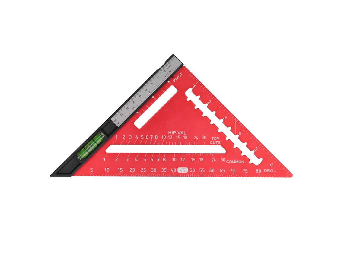Viga Cuadrada De 7 Pulgadas Con Nivel De Alta Precisión, Aleación De Aluminio, Escuadra Triangular Extraíble Para Carpintería.