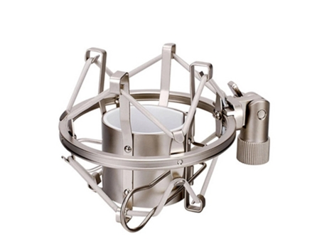 Gravação de estúdio reduz o ruído spider montagem antichoque de microfone de metal profissional[cinza 5cm]