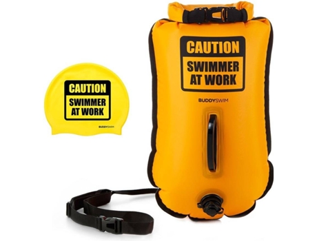 Flotador BUDDYSWIM Caution Swimmer At Work Amarillo