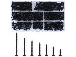 220 Tornillos Autorroscantes De Acero Al Carbono, Cabeza Plana Phillips, Para Madera, Paneles De Yeso Y Metal.