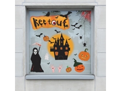 2026-calcomanías De Pared Para Halloween Espeluznantes Decoración De Fantasmas Y Calabazas