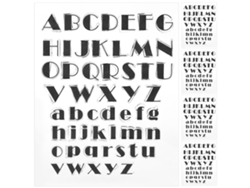 5 sellos transparentes de TPR con letras del alfabeto inglés para diario, scrapbooking y bricolaje (T1766)