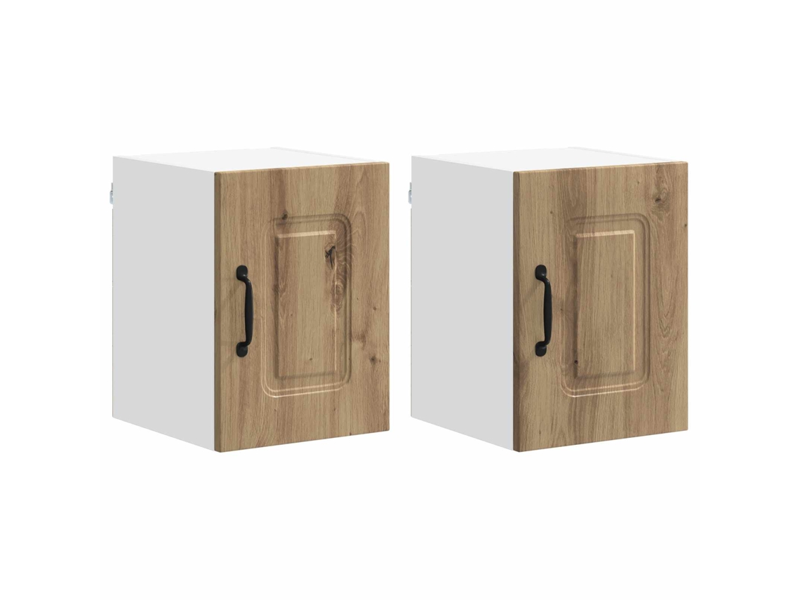 Juego de gabinetes de cocina Kalmar de 2 piezas, roble artesanal, EXCLUSIVO DE LA CASA