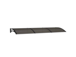 Maison Exclusive - Marquesina De Puerta Policarbonato Negro 300x100 Cm