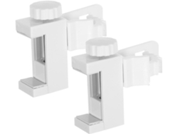 2piezas Soportes De Clip Ajustables Sin Perforaciones Para Barra De Cortina Plástico Para 2piezas Soportes De Clip Ajustables Sin Perfo